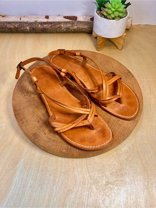 Shoes - Bottega Italiana Leather Sandals Size 41